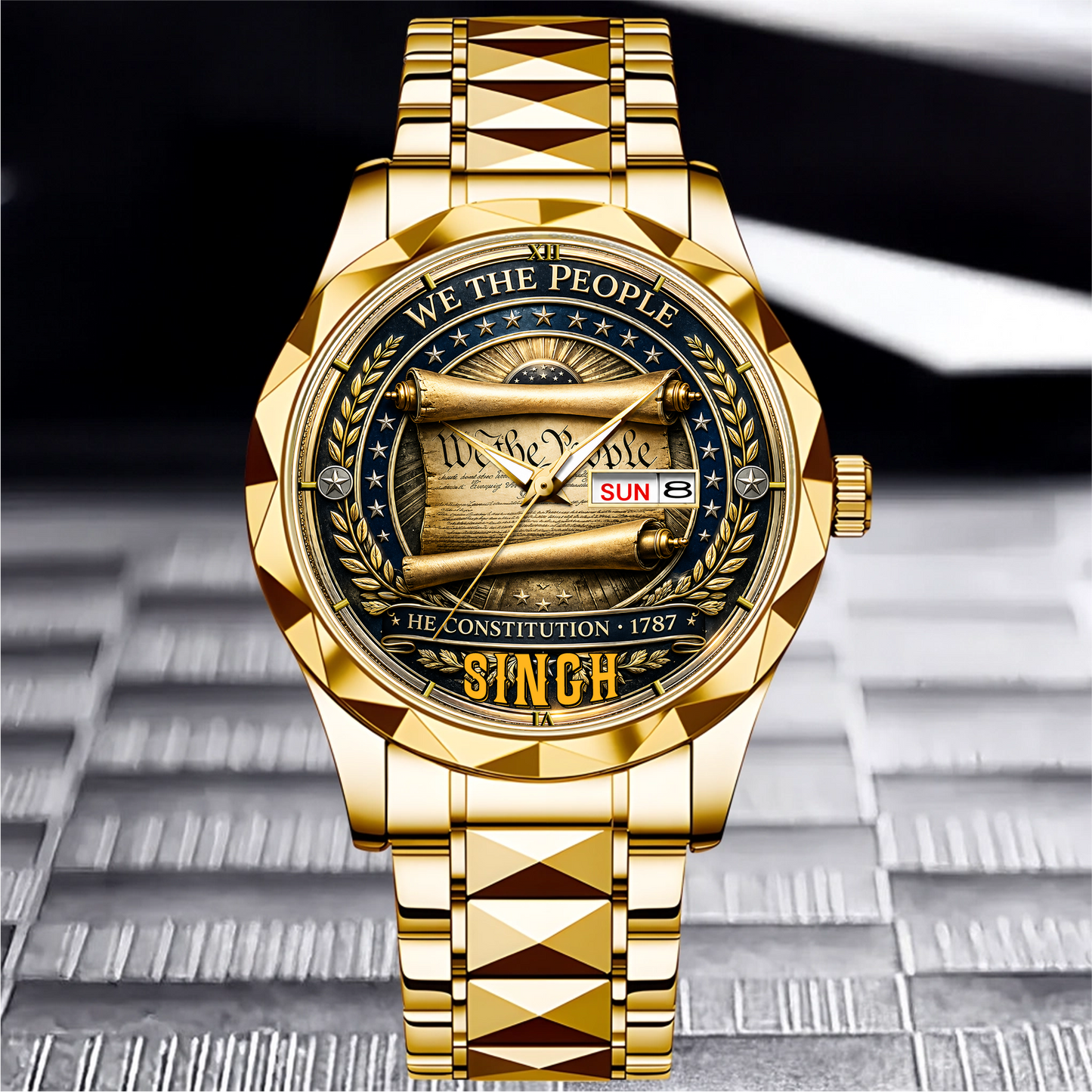 SINGH - TC01WT008 - Constitution & Liberty Customized America 250th Anniversary Watch