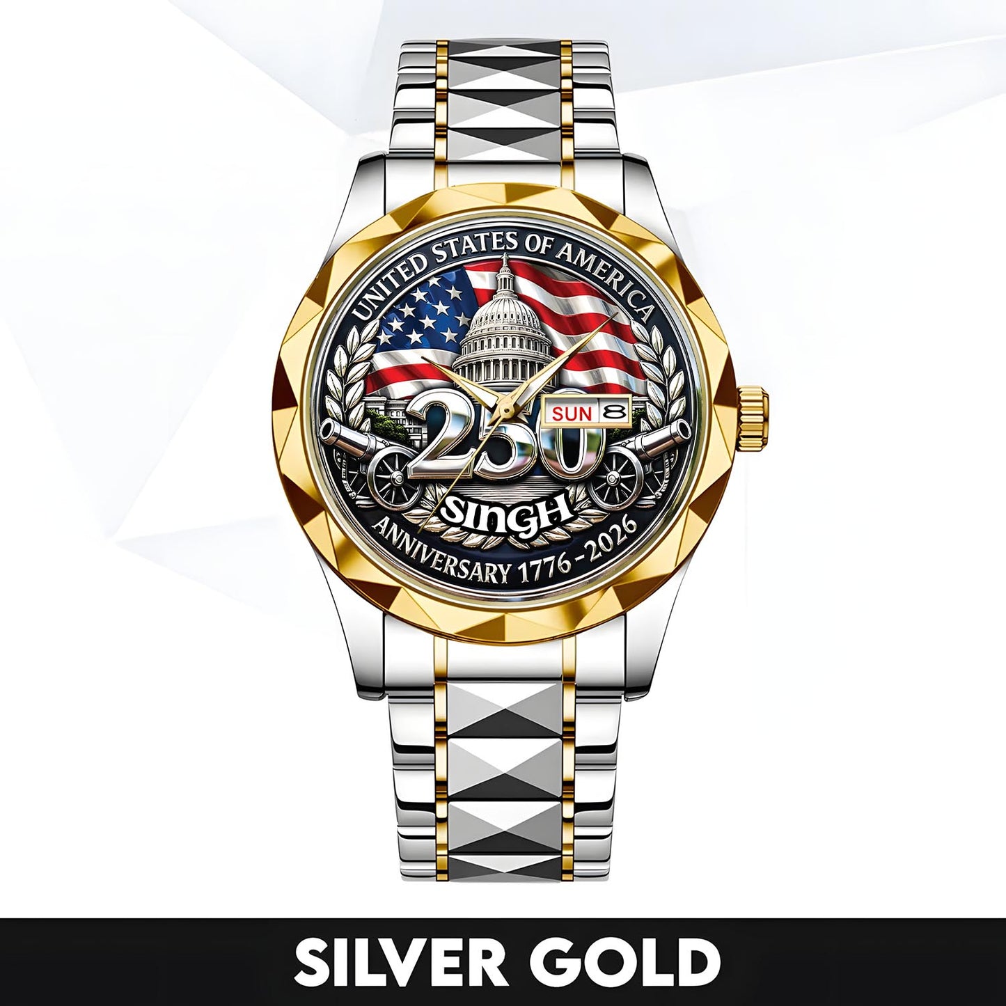 SINGH - TC01WT005 - Customized USA 250th Anniversary Capitol Watch