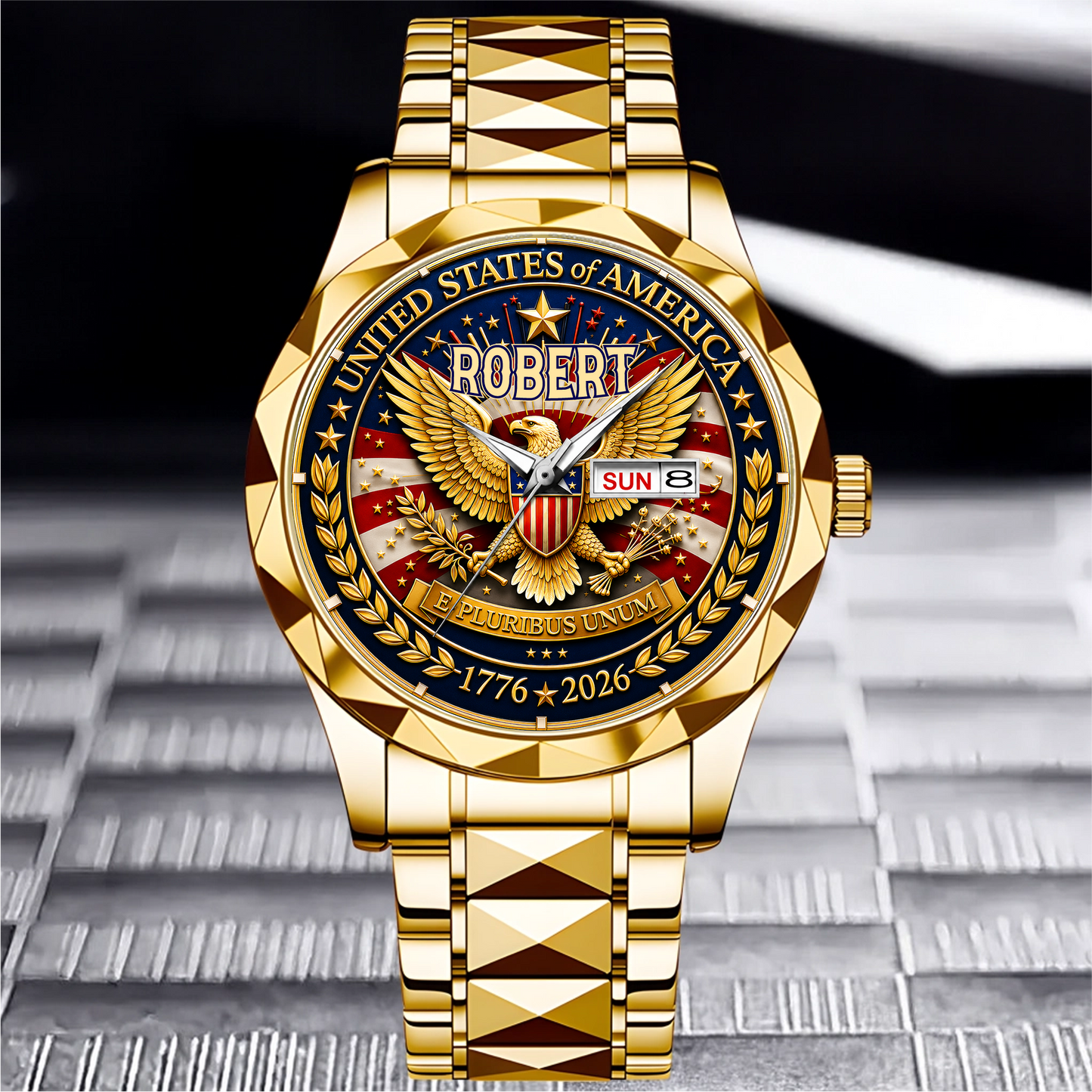 ROBERT - TC01WT009 - Customized 250th Anniversary USA Watch