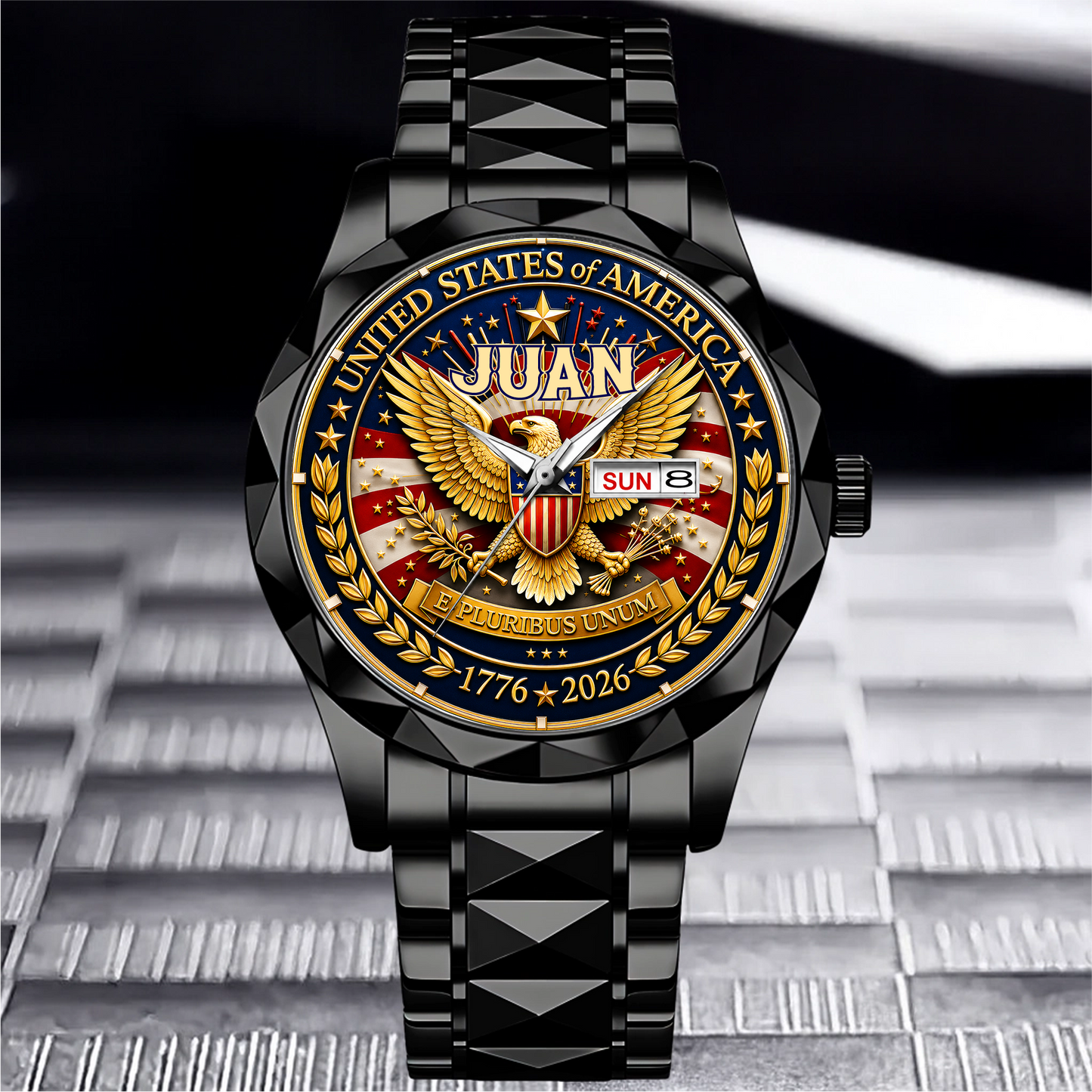 JUAN - TC01WT009 - Customized 250th Anniversary USA Watch
