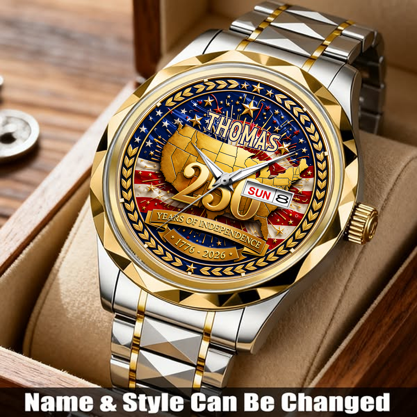 THOMAS - TC01WT010 - Customized 250th Anniversary USA Watch
