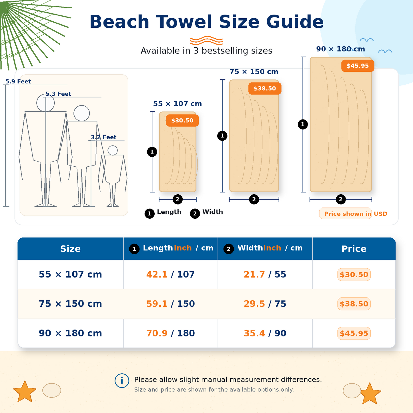 Personalized Pastel Stripe Beach Towel – Custom Name Quick-Dry Summer Towel