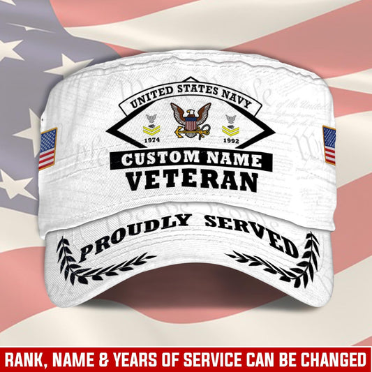 US Navy – Military Cap - Veteran Proud Served