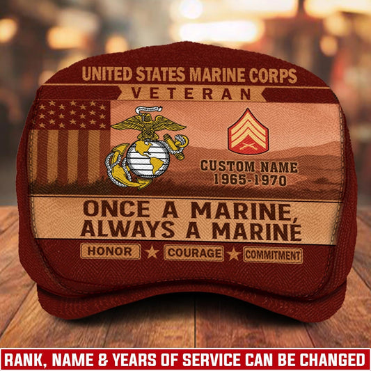 Custom U.S. Marine Corps Jeff Cap – Old School Veteran Patch