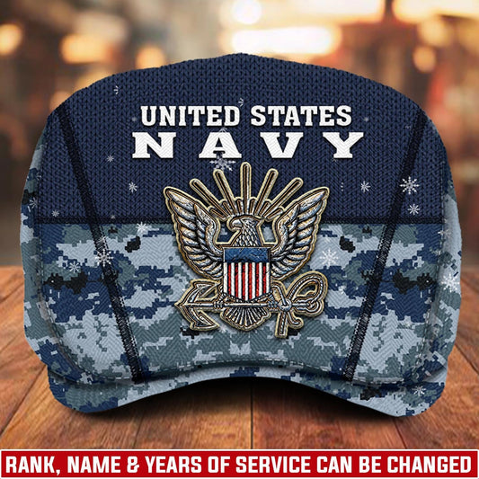 Custom U.S. Navy Jeff Cap –  Digital Camo Badge