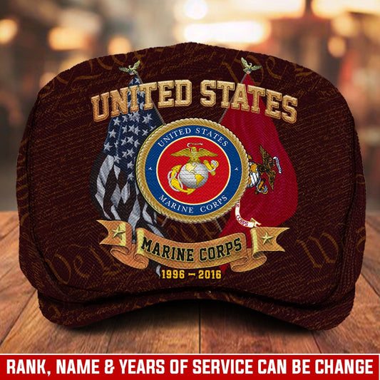 Custom U.S. Marine Corps Jeff Cap – Duty, Honor, Country