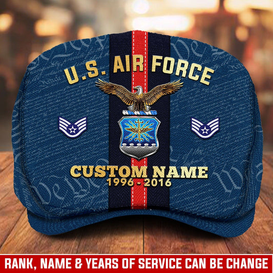 Custom U.S. Air Force Jeff Cap – Stripe Eagle Cap