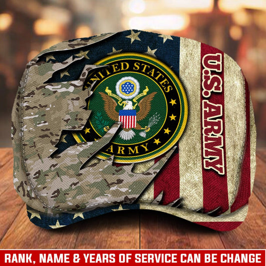Custom U.S. Army Jeff Cap – Served With Pride
