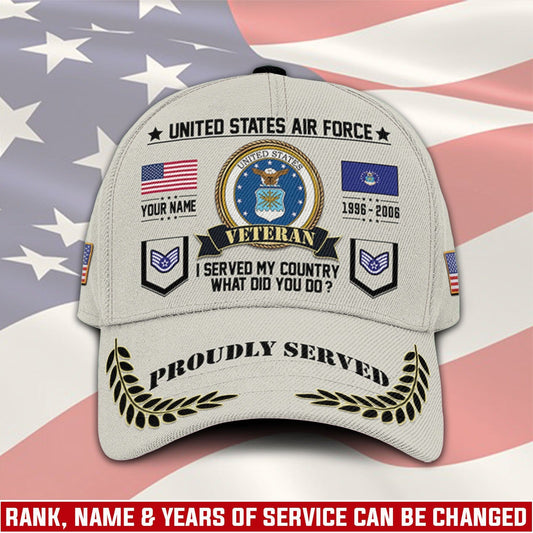 US Air Force – Classic Cap – Veteran Honor Patch