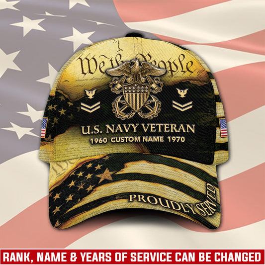 US Navy – Classic Cap – We The People - Gold
