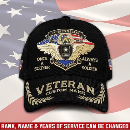US Army – Classic Cap – Once A Soldier Always A Soldier