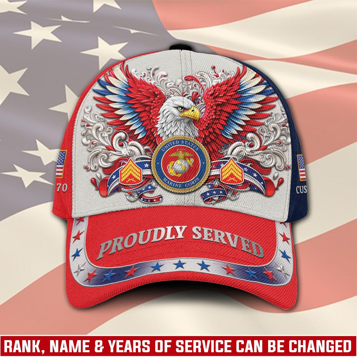US Marine Corps – Classic Cap – Red Eagle