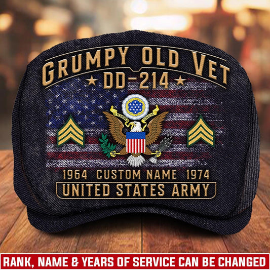 Custom U.S. Army Jeff Cap –  Grumpy Old Vet