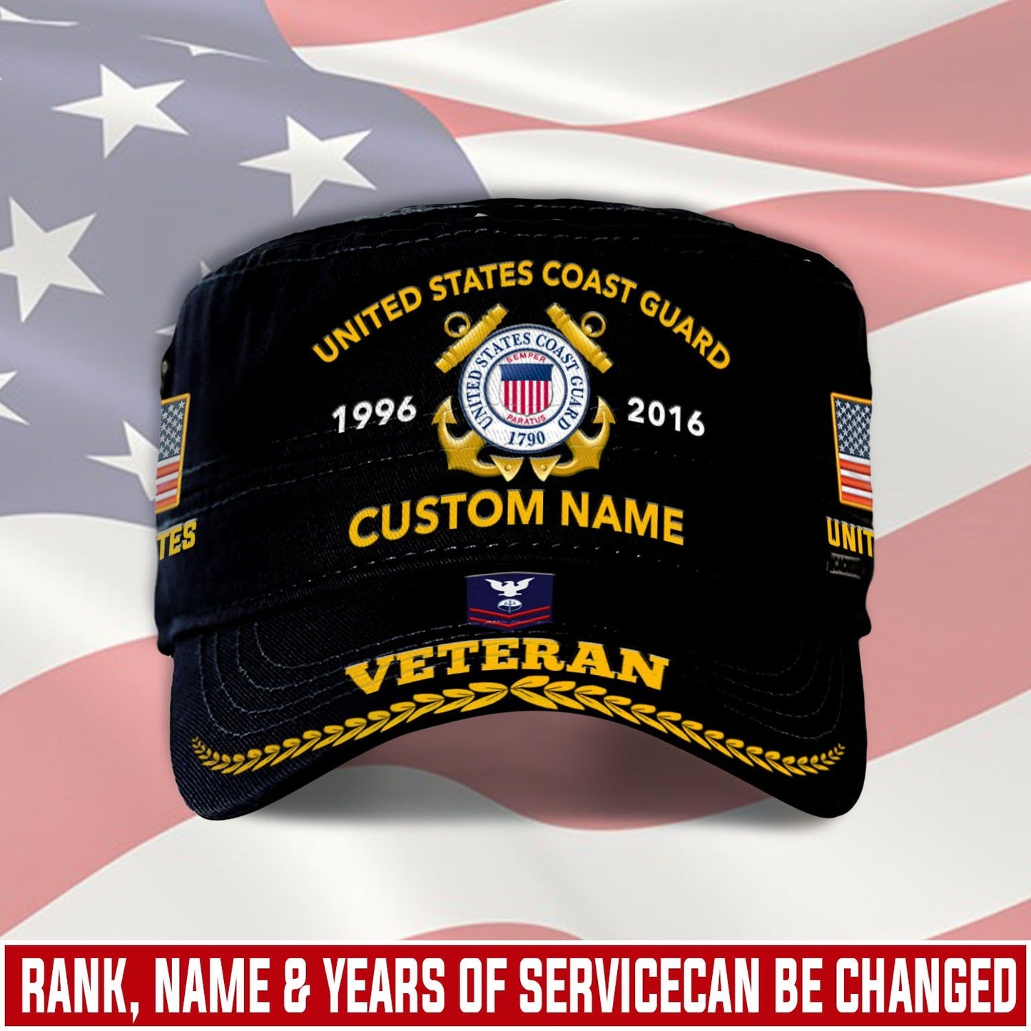 US Coast Guard – Military Cap - Proudly Served Veteran Military Cap
