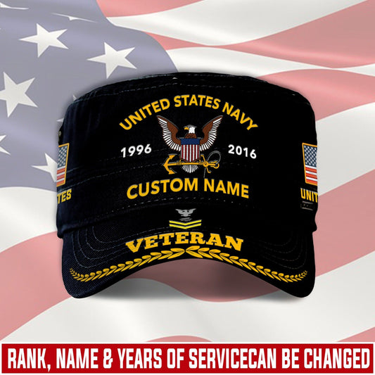 US Navy – Military Cap - Proudly Served Veteran Military Cap