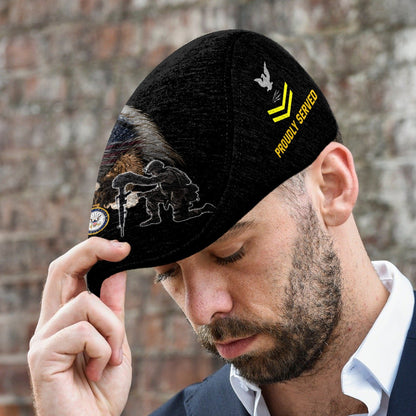 Custom U.S. Navy Jeff Cap – Bald Eagle Design