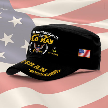 US Navy – Military Cap - Never Underestimate An Old Man