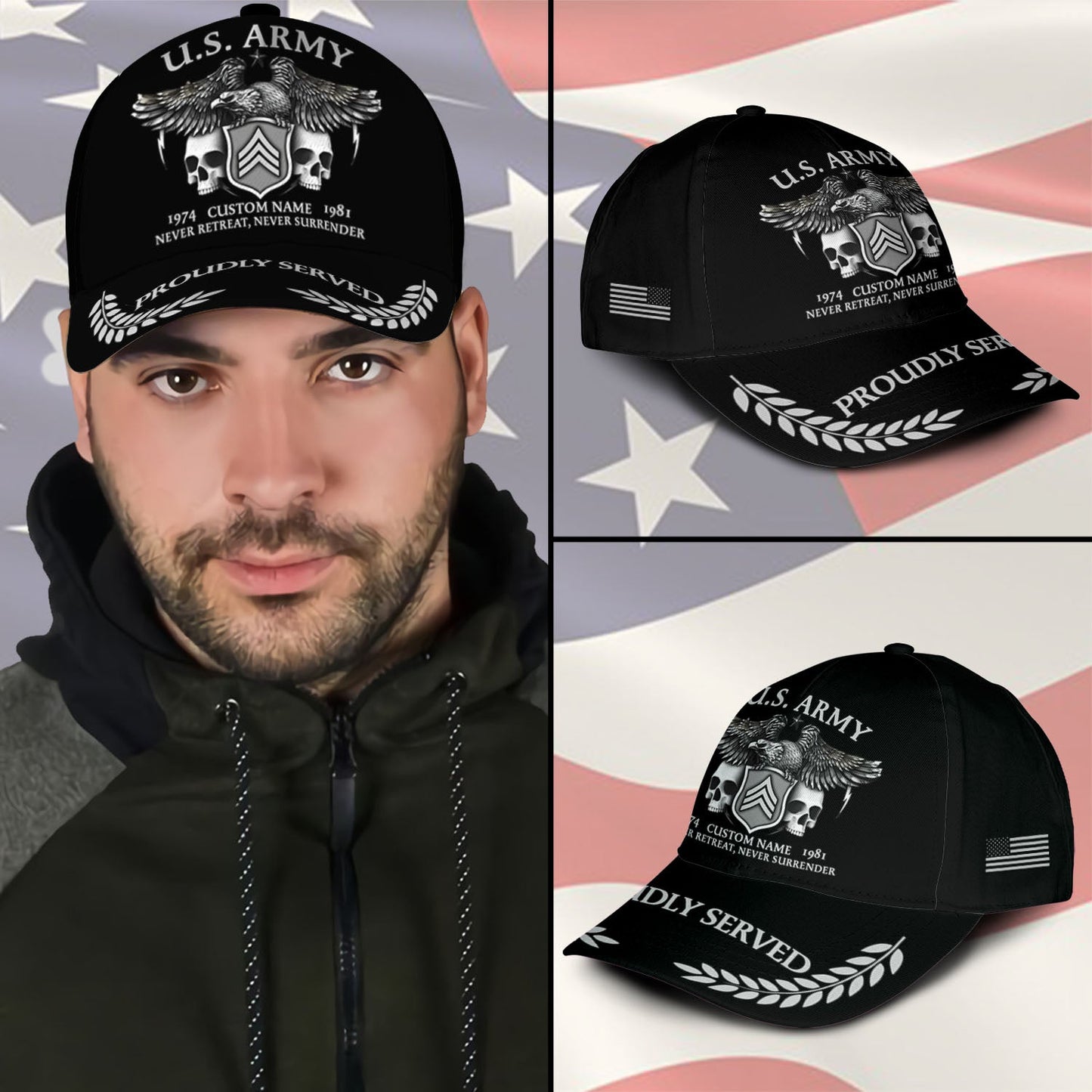 US Army – Classic Cap – Skull Eagle