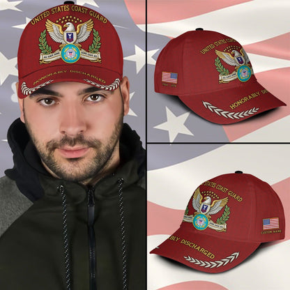 US Coast Guard – Classic Cap –  Veteran Red Emblem