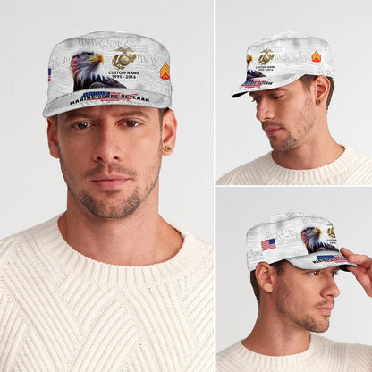 US Marine Corps – Military Cap - American By Birth, Veteran By Choice