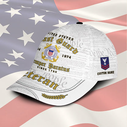 US Coast Guard – Classic Cap – Veteran White Cap