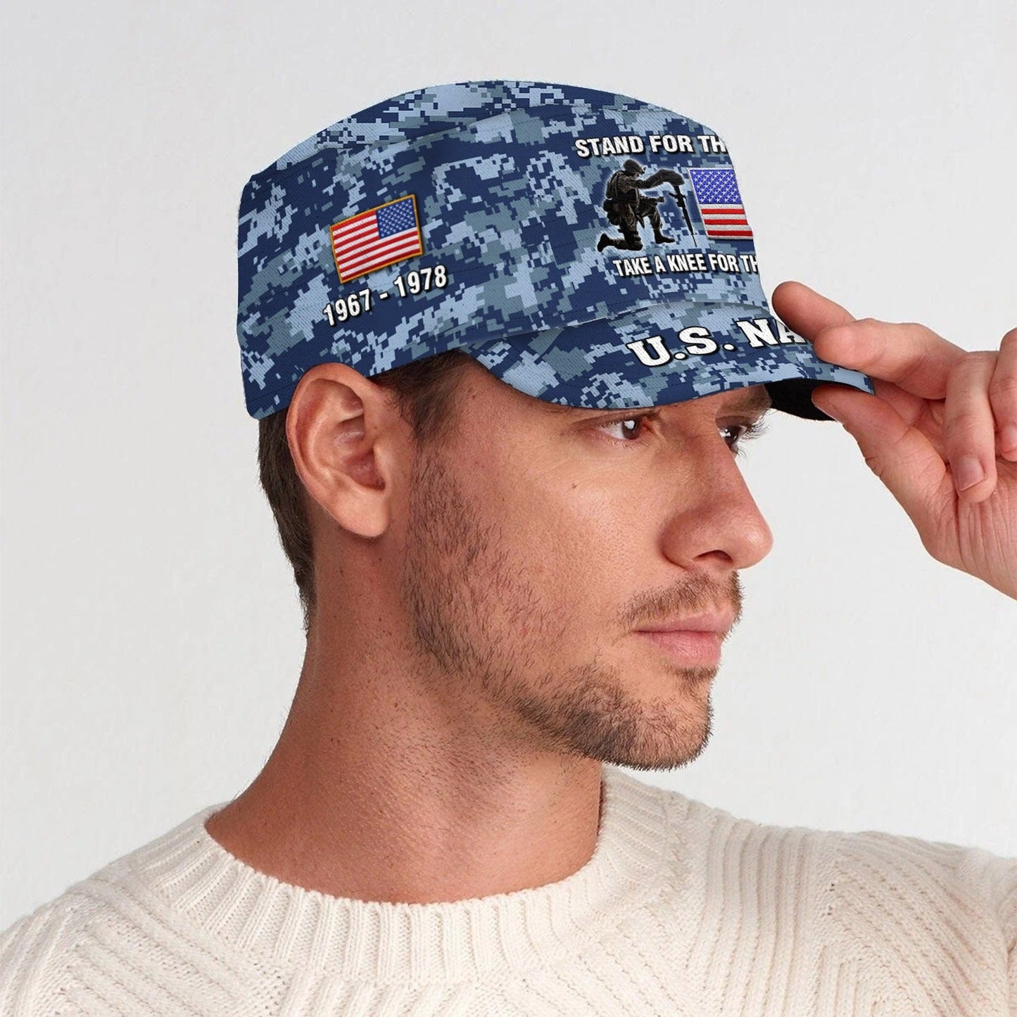 US Navy – Military Cap - STAND FOR THE FLAG TAKE A KNEE FOR THE FALLEN