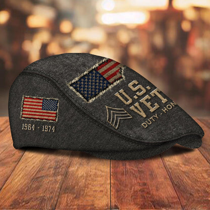 Custom U.S. Army Jeff Cap –  Denim Patch Cap